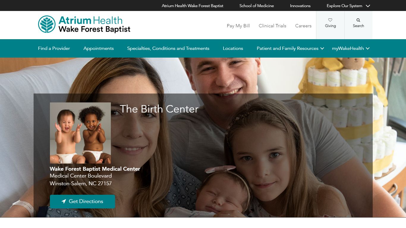 Birth Center | Atrium Health Wake Forest Baptist